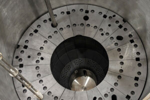 The graphite reflector inside Kairos Power's first Engineering Test Unit (ETU 1.0)