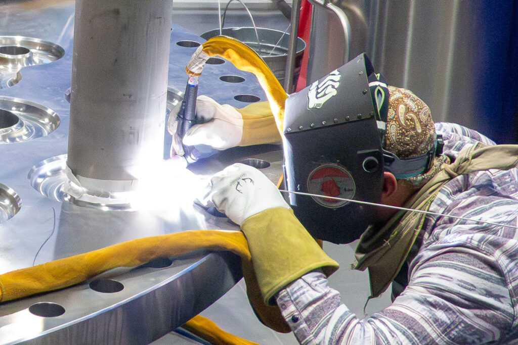 welding an advanced reactor component